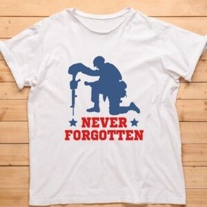 Never forgotten ! ✔️you pick size, made to order woman’s/mens  tee shirt